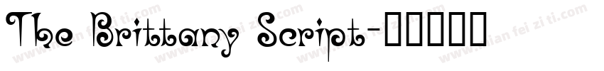 The Brittany Script字体转换